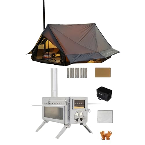 Tienda para camping con estufa para 1-2 personas miniatura 1