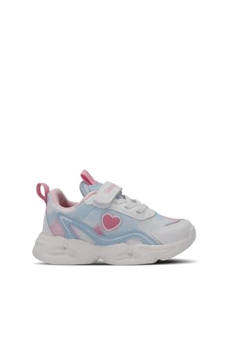 Slazenger KLARION Kız Çocuk Sneaker Ayakkabı Beyaz/Mavi, 22, SA15LF060K, Beyaz/Mavi, Kız çocuk