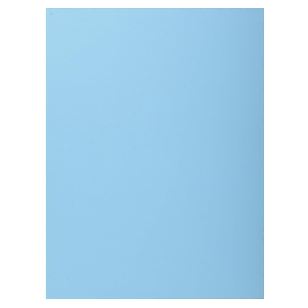 Exacompta - Ref 339006E - Box of 5 Packs of 50 Rigid folders with 1 Flap Super 210 g/m² - Pastel Colours - PEFC™ Certified folders - Size 24 x 32 cm for A4 Format - Light Blue