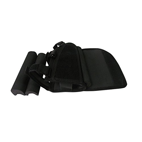 Tourbon Hunting Shooting Rifle Buttstock Cheek Rest Ammo Holder For Left Handy Shooters -Black #TOP5