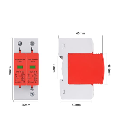 Module de parafoudre AC 2P protégeant la distribution d'énergie - 6