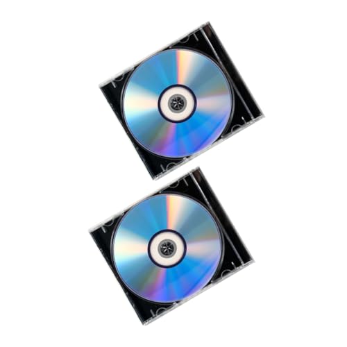 NUOBESTY 2 Juegos Discos DVD Vírgenes Grabables con Estuche Compatibilidad para Grabadoras DVD CD Almacenamiento Amplio para Música y Grabación Telefónica