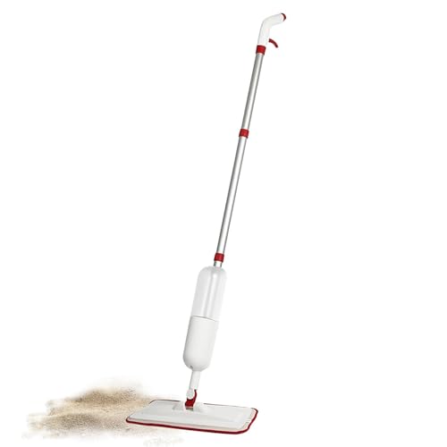 Trapeador en aerosol para pisos - Trapeador en aerosol de microfibra, Trapeador en seco y húmedo versátil | Innovadora fregona de microfibra con almohadillas lavables, cómoda fregona de suelo con pulv