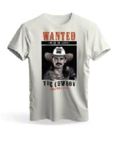 Aaron Plessinger Wanted Graphic T-Shirt, Sand & Indigo, Sizes S-XXL