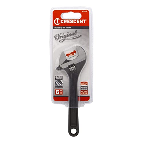 Crescent 6" Adjustable Black Oxide Wrench - Carded - At26Vs #TOP5