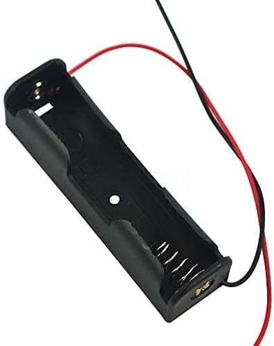 18650 Single Battery Holder with Wire Leads for Lithium Battery Pack of 1