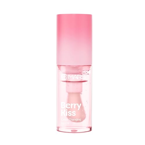 Image of MARS Color Changing Lip Oil (4.5 ml) (03-BERRY KISS) With Fat Applicator | Skin Nourishing Ingredients - Olive Fruit Oil, Jojoba Oil | Hydrating & Moisturising (Pack of 3)