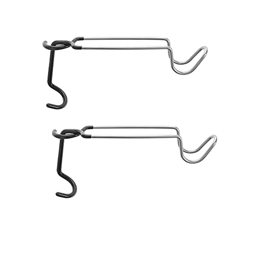 Wejjue 2Pack Camping Hook Hanger Stainless Steel lamp Hanger Stand Camping Lantern Hook Non-Slip Lamp Hanger