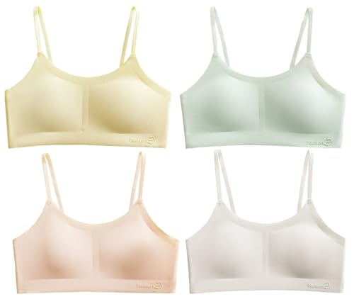 Sport Crop Cami Girls Training Bras Stretch Bralettes Bra for Teens with Adjustable Straps
