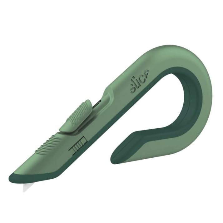 Slice Box Cutter Heavy Duty Utility Knife Safe Ceramic Blade Lasting 11x Longer than Metal Sage 1 Pack