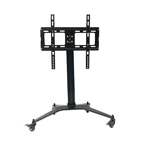 Soporte de TV universal para piso ajustable con ruedas miniatura 4