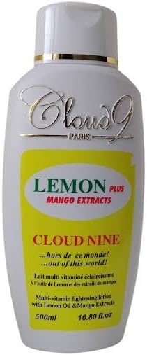 Cloud Nine Paris Lemon Plus Mango Extracts Brightening Body Lotion, Multi-Vitamin Lightening, 500ml