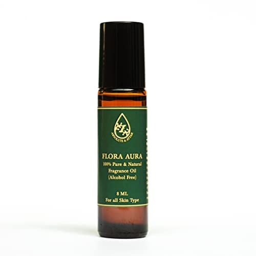 Image of ABSOLUTE & ATTAR 100% Natural Fragrance /Scent Kannauj Attars Rollerball-Roll On Perfume - 8ml (Flora Aura)