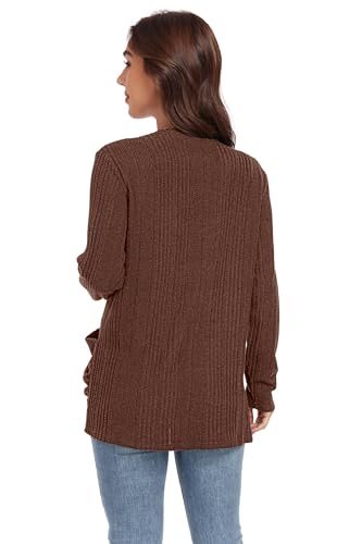 Image of GRECERELLE Womens Long Sleeve Lightweight Open Front V-Neck Casual Cardigan Sweaters Outerwear with Pockets 2025, S-2XL