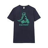 Pampling Maglietta a Maniche Corte, 100% Cotone, Abbigliamento Unisex per Uomo e Donna, Serigrafata con Girocollo e vestibilità Regolare, Colore Blu (Biczilla, XL)