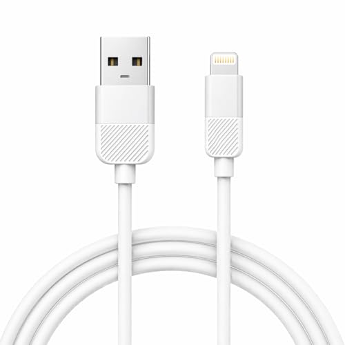 Image of USB Type A to Compatible with Lightning Silicone Cable | 60W Fast Charging & Sync | Soft Anti-Tangle Design | Compatible for iphone models Silver