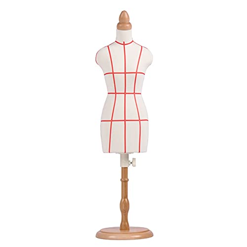 Maniquí de costura ajustable con busto tridimensional de 21cm para ropa infantil y mini 2