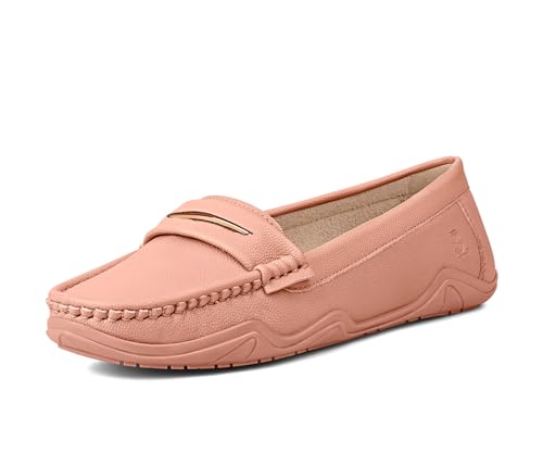 Image of LOUIS STITCH Women's Premium Slip-On Loafers | Elegant Solid Slip-On Comfort Shoes for Casual and Formal Wear | Slip-On Loafer Shoes for Women | LSLD-BLR-HS01