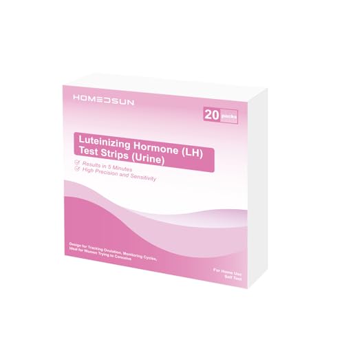 Image of 20 LH Ovulation Test Strips, Urine Cycle Tracking for Women | Individually sealed cycle monitoring refills with sanitary absorption materials for routine wellness tracking