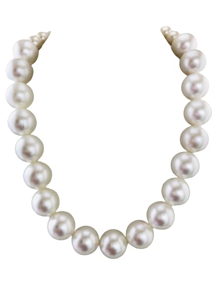THE OPAL FACTORY Rajasthani Semi Precious Single Layer Large Pearl Mala Made of Glass Pearls Moti For Women And Girls (White) (B0BVW3J7ZP) Amazon Price History, Amazon Price Tracker