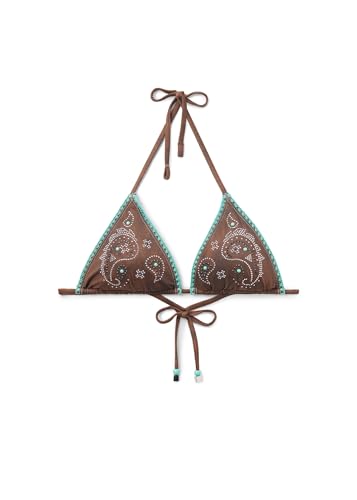 Woman's Triangle Swimsuit Top Texan Paisley