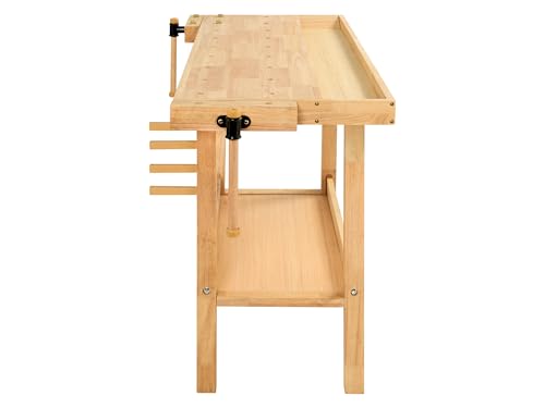 The Workplace Depot Wooden Workbench – Heavy-Duty Workstation with Rapid-Action Vices & Integrated Storage, Ideal for DIY, Carpentry & Professional Workshops 3 The Workplace Depot Wooden Workbench – Heavy-Duty Workstation with Rapid-Action Vices & Integrated Storage, Ideal for DIY, Carpentry & Professional Workshops - Image 3