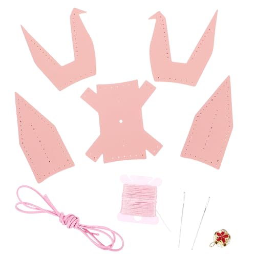 KONTONTY Kit De Decoración Para Coche Con Colgante De Cuero Y Grulla De Origami Para Crear Tu Propio Paquete De Materiales Para