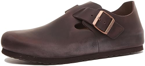 Image of Birkenstock Mens London Habana Waxy Leather Sandals 40 W EU R 166531