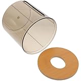 ASAKKURA Porta Tovaglioli Rotolo di Carta da Cucina e Bagno con Coperchio in Legno e Base Stabile, Organizer per Pezzi di Carta Igienica e Fazzoletti, Compatibile con Pezzi Standard,