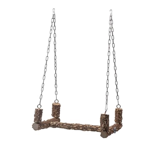 VANZACK Parrot Perch Stand Wooden Bird Supply Easy Install Bird Cage Accessory Random Color