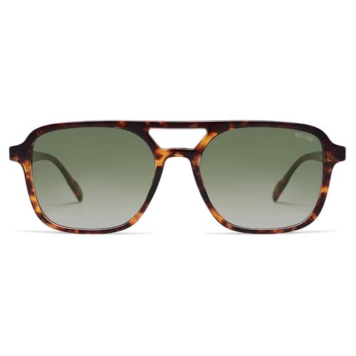 Image of SOJOS Retro Aviator Sunglasses for Women Men,Trendy Rectangle Womens Mens Shades Sun Glasses SJ2202