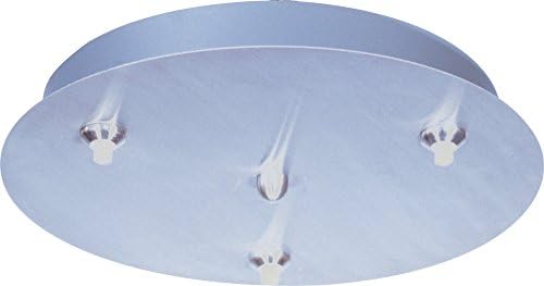 ET2 EC95003-SN RapidJack 3-Light Canopy Pendant Accessory, Satin Nickel Finish, Glass, 20W Max., Dry Safety Rated, 3000K Color Temp., Standard Triac/Lutron® or Leviton Dimmable, Glass Rods Shade Material, 5000 Rated Lumens