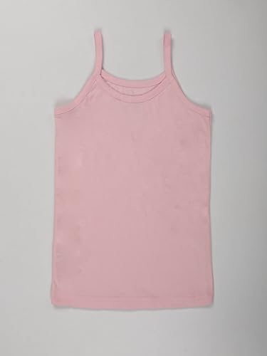 Image of KiddoPanti Girls 100% Cotton Rib Solid Camisole Tank Top Pack of 3