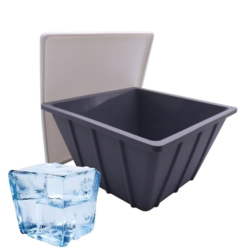 Moldes de bloques de baño de hielo: silicona gran molde de bloques de hielo para bañera | Moldes de hielo XL reutilizables para tinas de recuperación y terapia atlética | Molde de baño de hielo durade