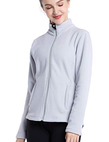 Rion Women’s Polar Fleece Jacket, Full-Zip, Long Sleeves, Side Pockets - Thumbnail 7
