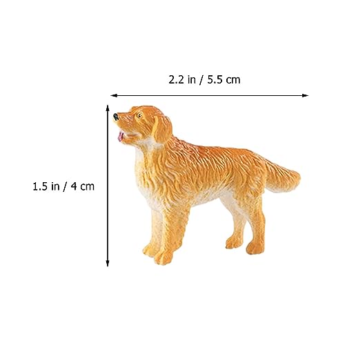 ibasenice Mini Estatuetas De Cachorro Estátuas De Cachorro Playset Realista Terrier Cão Pastor Alemã