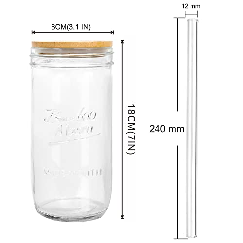 Margaritas et crème glacée en bocal réutilisable à paille - 3