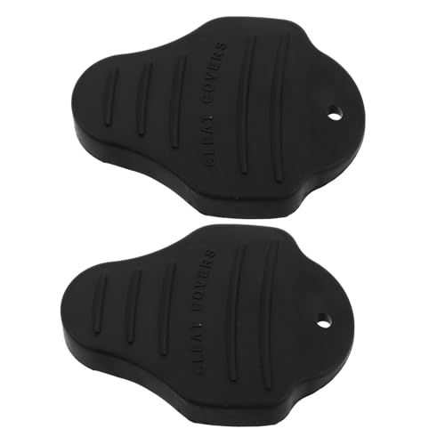 BRIGHTFUFU 2 Pack Cleat Covers Road and Mountain Bike Pedal Clip Shoes Cleat Cover for Easy Maintenance