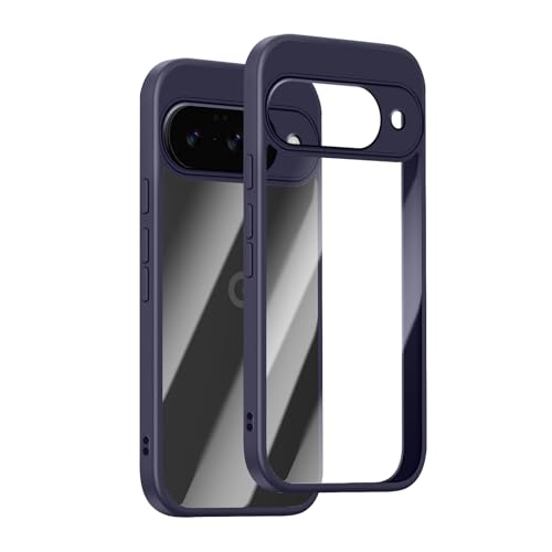 #rémunéré #Amazon<br>Coque pour Google Pixel 10 5G Étui Housse Antichoc Bumper [Protection Caméra] Cadre en TPU Mat de Couleur Unie PC Dos Transparent Anti-Rayures pour Google Pixel 10 5G - Violet