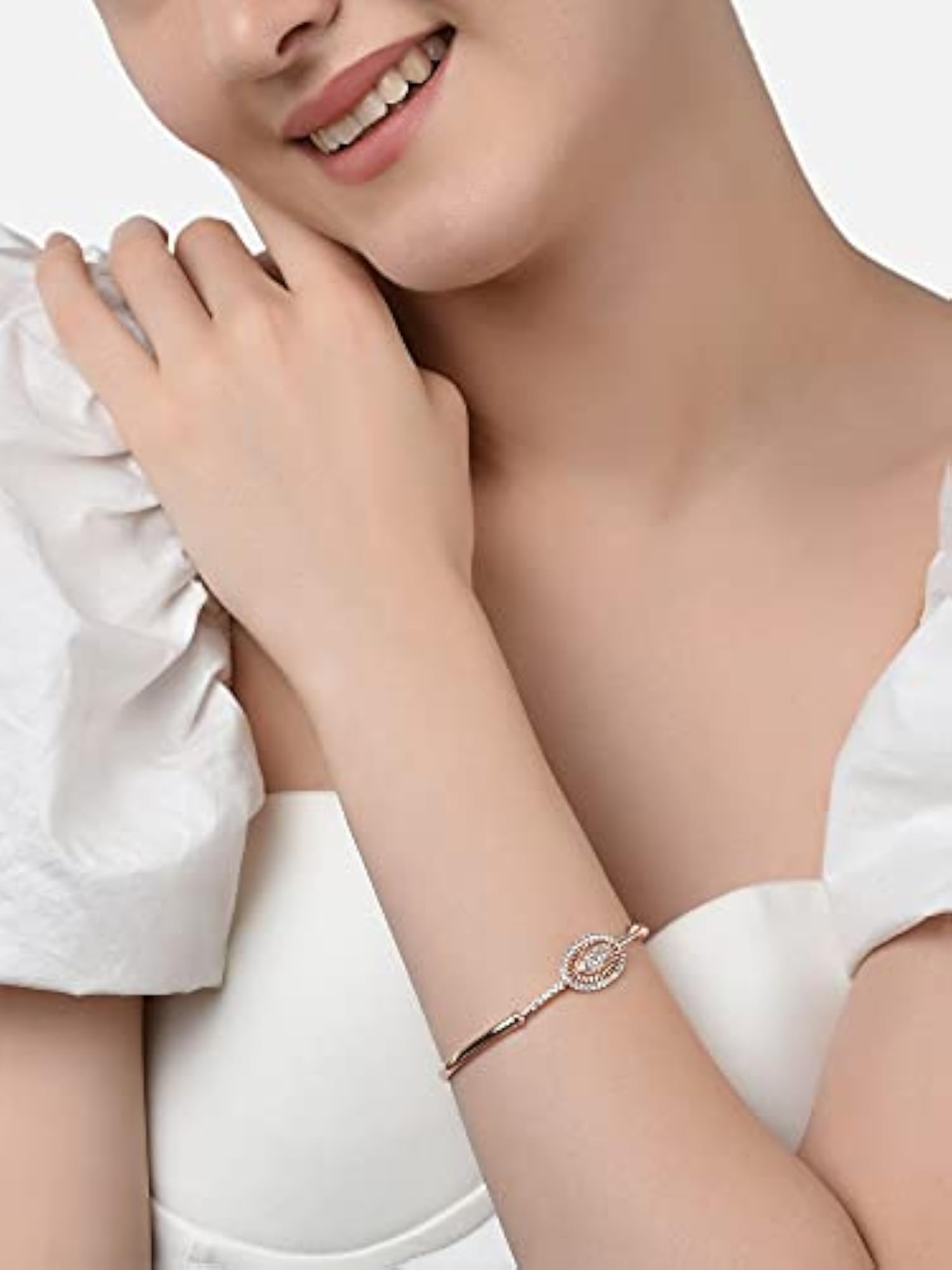 CZ Brass Kada Bracelet Women