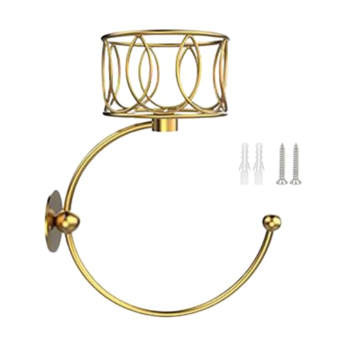 アンティークタオルフック キャンドルホルダー付き,バスルーム用ハンドタオルリング | 重厚感のある田園風フック 寝室 キッチン シャワークローゼット 玄関 赤ちゃん部屋 農家風