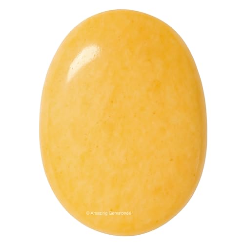 Image of Amazing Gemstone Yellow Aventurine Crystals and Healing Stones - Large Palm Stone Crystals Piedra - Crystal for Good Luck, Positive Energy, Meditation - Unique Stocking Stuffers and Birthday Gifts
