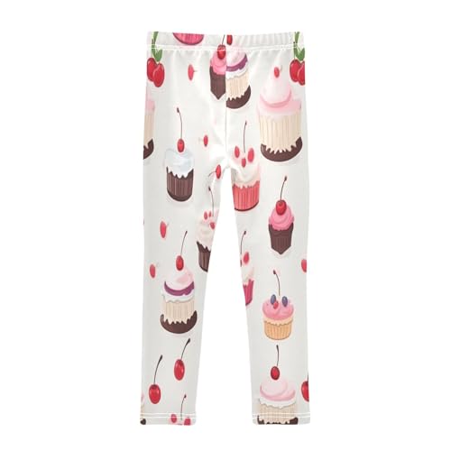 Bolaz Toddler Girls Leggings Printed Yoga Pants Leggings Cherry Cake for Kids2