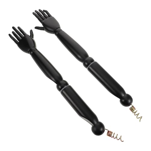 Brazos de maniquí infantil NUOBESTY de madera negra con codos ajustables 2