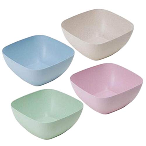 Black Temptation 4 PCS Dessert Plate Fruit Container Cake Snacks Bowls Cheese Holder(Random Color)