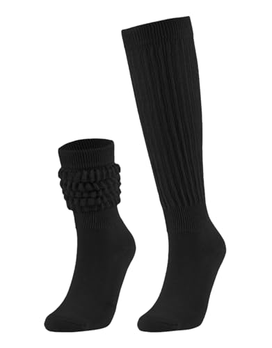 Image of Slouchy Socks for Women Stretchy Knee-High Scrunch Socks Soft Long Slouch Boot Socks