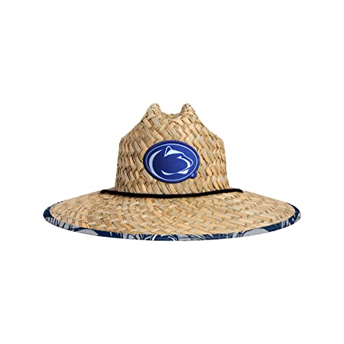 Image of FOCO NCAA Mens NCAA College Team Logo Floral Straw Sun Hat
