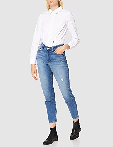 Seidensticker-Damen-Bluse--Buegelleichteschmal-taillierte-Hemdbluse-mit-Hemdblusenkragen-und-Kragen-Ausschnitt--Langarm--96-Baumwolle4-Elastan