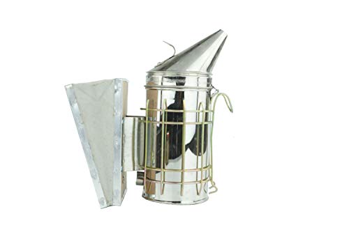 APIFORMES Ami Smoker S - klein mit Wildleder Blasebalg | Rauchbläser | Imkerei | Imkerschutz | Rauchdose | Imkereibedarf