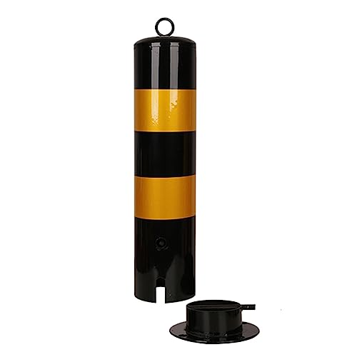 TGBHM Parking Guardrails Security Bollard Reflective Traffic Fence Parking Post Ground Mount Industrial Security Barrier Cones,11pcs